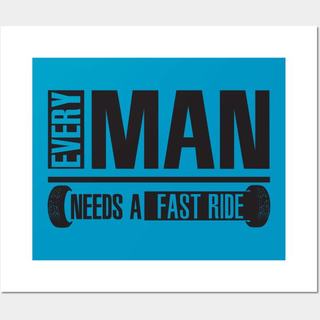 Every man needs a fast ride Wall Art by nektarinchen